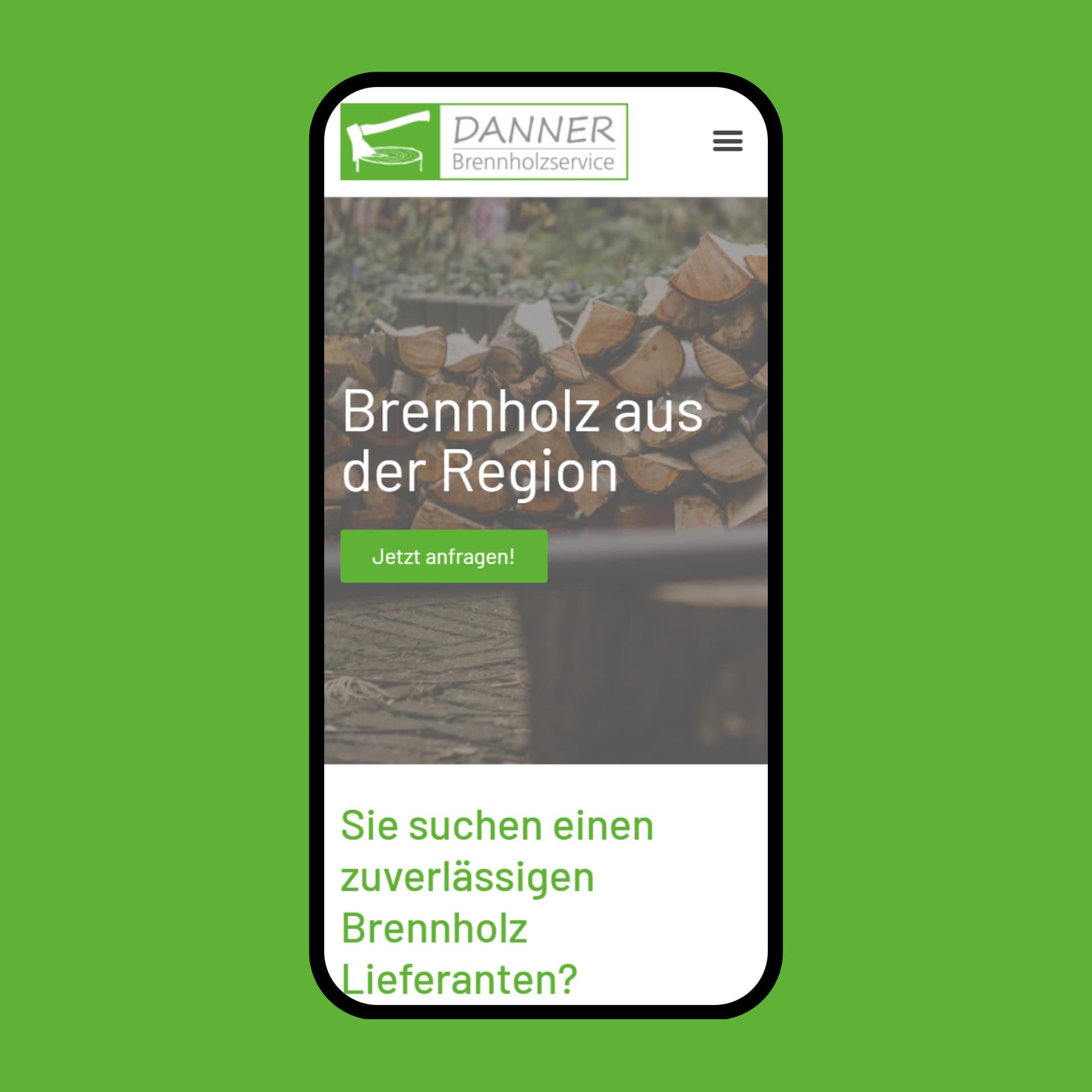 Danner_Brennholzservice_Website_Smartphone